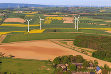 Ovelgönne at the Kugelberg Hohe wind farm in Ottenstein in the state Lower Saxony, Germany