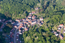 Aerial view of Hottviller in the state Moselle, France