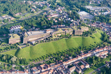 Aerial photograpy of Citadel of Bitche in Bitche in the state Moselle, France