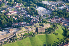 Citadel of Bitche in Bitche in the state Moselle, France from above
