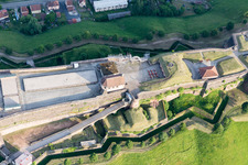 Bird's eye view of Citadel of Bitche in Bitche in the state Moselle, France