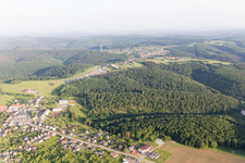 Lemberg in the state Moselle, France from above