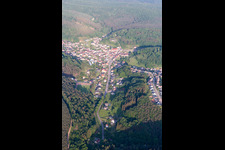 Oblique view of Seeks in Soucht in the state Moselle, France