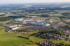 Industrial and commercial area with Toussaint Sarl and Renz Sarl in Woustviller in Grand Est, France