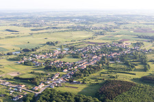 Aerial view of Grundviller in the state Moselle, France