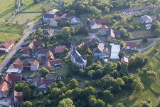 Oblique view of Vibersviller in the state Moselle, France