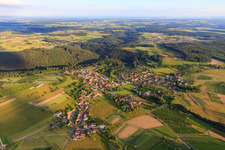 Village overview from the west in the district Laudenberg in Limbach in the state Baden-Wuerttemberg, Germany