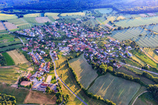 Village overview from the northeast in the district Robern in Fahrenbach in the state Baden-Wuerttemberg, Germany