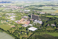 Oblique view of District Lerchenberg in Mainz in the state Rhineland-Palatinate, Germany