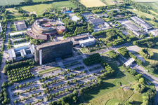 Bird's eye view of District Lerchenberg in Mainz in the state Rhineland-Palatinate, Germany