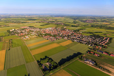 View of the town from the east in the district Ebersheim in Mainz in the state Rhineland-Palatinate, Germany