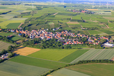 View of the town from the northwest in Hillesheim in the state Rhineland-Palatinate, Germany