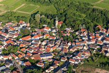 Church building in the village of in Dittelsheim-Hessloch in the state Rhineland-Palatinate, Germany