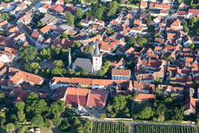 Church building of St. Peter und Paul in the village of in Westhofen in the state Rhineland-Palatinate, Germany