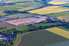 Construction site for the Roche Diagnostics Pre-Configuration Center in Monsheim in the state Rhineland-Palatinate, Germany