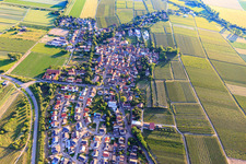View of the town from the east in Hohen-Sülzen in the state Rhineland-Palatinate, Germany