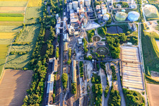 Südzucker AG in Obrigheim in the state Rhineland-Palatinate, Germany out of the air