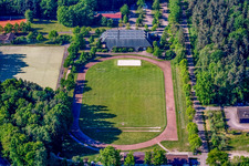 Aerial photograpy of TUS 1908 Schaidt, sports facilities in the district Schaidt in Wörth am Rhein in the state Rhineland-Palatinate, Germany