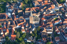 Protestantic Church building in the village of in Grosskarlbach in the state Rhineland-Palatinate, Germany