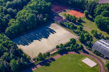 Oblique view of TUS 1908 Schaidt, sports facilities in the district Schaidt in Wörth am Rhein in the state Rhineland-Palatinate, Germany