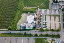 Bird's eye view of Neustadt an der Weinstraße in the state Rhineland-Palatinate, Germany