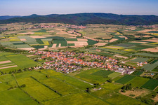 Village from the southeast in Schweighofen in the state Rhineland-Palatinate, Germany