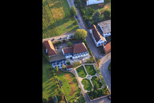 Aerial photograpy of Castle Oberotterbach in Oberotterbach in the state Rhineland-Palatinate, Germany