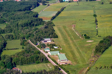 Airfield Schweighofen of the FSC Südpfalz in Schweighofen in the state Rhineland-Palatinate, Germany