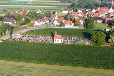 Drone image of Salmbach in the state Bas-Rhin, France