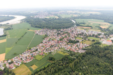 Aerial photograpy of Dalhunden in the state Bas-Rhin, France