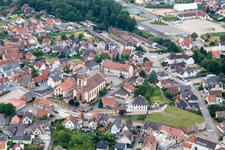 Soufflenheim in the state Bas-Rhin, France seen from above
