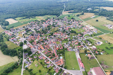 Oblique view of Forstfeld in the state Bas-Rhin, France
