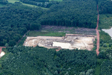 Aerial photograpy of Clay mining in Kesseldorf in the state Bas-Rhin, France