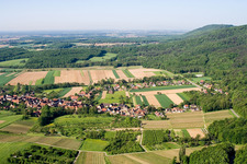Drone image of Cleebourg in the state Bas-Rhin, France