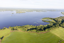 Aerial view of Skatelöv in the state Kronoberg, Sweden