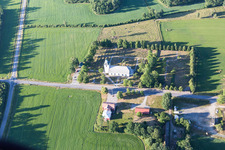 Oblique view of Skatelöv in the state Kronoberg, Sweden