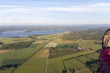 Aerial photograpy of Grimslöv in the state Kronobergs län, Sweden