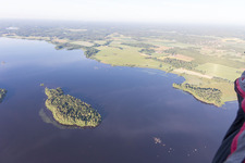 Skäggalösa in the state Kronoberg, Sweden seen from above