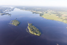 Skäggalösa in the state Kronoberg, Sweden from the plane