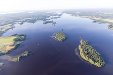 Bird's eye view of Skäggalösa in the state Kronoberg, Sweden