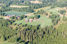 Aerial view of Norra Arnön in the state Kronoberg, Sweden