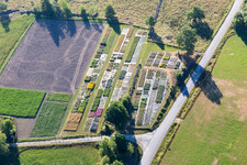 Aerial view of Opparyd in the state Kronoberg, Sweden