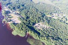 Torne in the state Kronoberg, Sweden viewn from the air