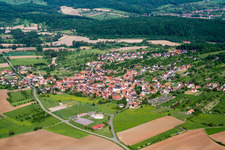 Agricultural fields and farmland in Gœrsdorf in the state Bas-Rhin, France