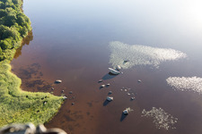 Hunna in the state Kronoberg, Sweden seen from a drone