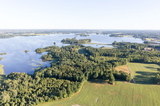 Aerial view of Vrankunge in the state Kronoberg, Sweden