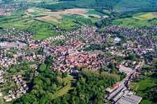 Reichshoffen in the state Bas-Rhin, France seen from above