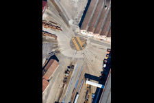 Railway circle on the premises of Alstom Transport Reichshoffen in Reichshoffen in Grand Est, France