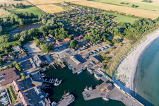 Borre in the state Zealand, Denmark from a drone