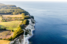 Borre in the state Zealand, Denmark from the drone perspective